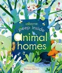 Peep Inside Animal Homes (Milbourne Anna)(Board book)
