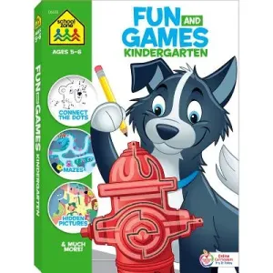 School Zone Fun and Games Kindergarten Activity Workbook (Zone School)(Paperback)