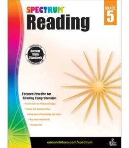 Spectrum Reading Workbook, Grade 5 (Spectrum)(Paperback)
