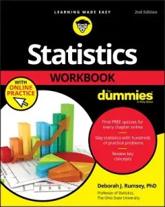 Statistics Workbook For Dummies with Online Practice (Rumsey Deborah J.)(Paperback / softback)