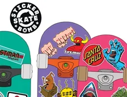 Stickerbomb Skateboard: 150 Classic Skateboard Stickers (Studio Rarekwai (Srk))(Paperback)