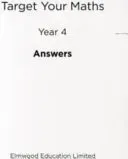 Target Your Maths Year 4 Answer Book (Pearce Stephen)(Paperback / softback)