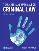 Text, Cases and Materials on Criminal Law (Macdonald Stuart)(Paperback / softback)