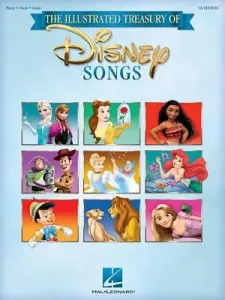 The Illustrated Treasury of Disney Songs (Hal Leonard Corp)(Paperback)