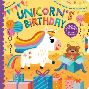 Unicorn's Birthday: Turn the Wheels for Some Silly Fun! (Golden Lucy)(Board Books)