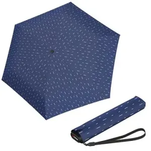 Knirps KNIRPS US.050 RAIN BLUE - lehký dámský skládací plochý deštník