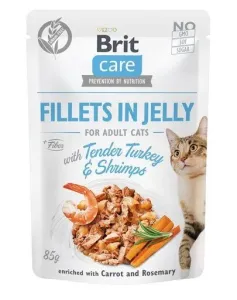 BRIT Care Fillets in Jelly Turkey & Shrimps 24 x 85 g