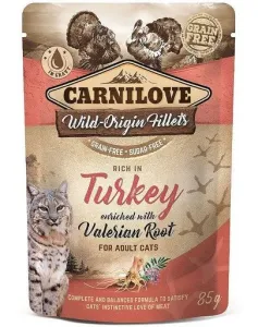 CARNILOVE Cat Pouch Turkey Enriched & Valerian 24 x 85g