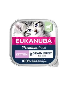 EUKANUBA Grain Free Kitten Jehněčí paštika pro koťata 16 x 85 g