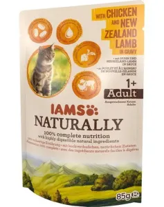 IAMS Naturally Kuře & Jehněčí v omáčce 85 g