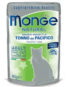 MONGE kapsička pro kočky z tuňáka žlutoploutvého v želé 80 g