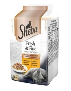 SHEBA MINI Fresh&Fine drůbeží výběr 6pack