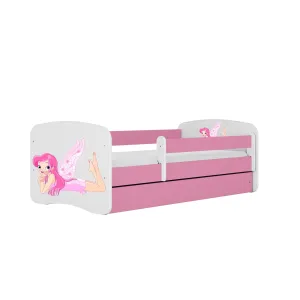 Kocot kids Dětská postel Babydreams víla s křídly růžová, varianta 70x140, bez šuplíků, bez matrace