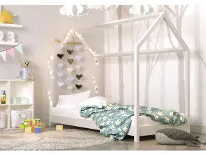 Kocot kids Dětská postel Bella bílá, varianta 80x160, bez šuplíků, bez matrace