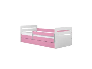 Kocot kids Dětská postel Tomi růžová, varianta 80x140, bez šuplíků, s matrací