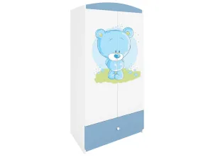 Kocot kids Dětská skříň Babydreams 90 cm medvídek modrá