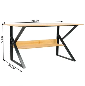 Pracovní stůl s policí TARCAL Tempo Kondela 100x60 cm #5325429