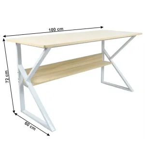 Pracovní stůl s policí TARCAL Tempo Kondela 100x60 cm #5325433