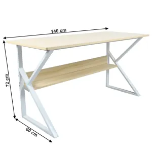 Pracovní stůl s policí TARCAL Tempo Kondela 140x60 cm #5325434