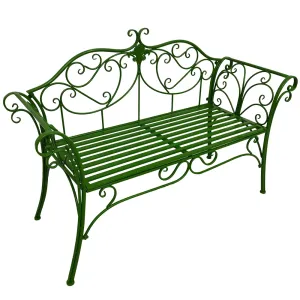 Zahradní lavička ETELIA Tempo Kondela Zelená #5324919
