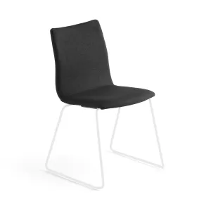 Konferenční židle OTTAWA, černý potah, bílá #573392