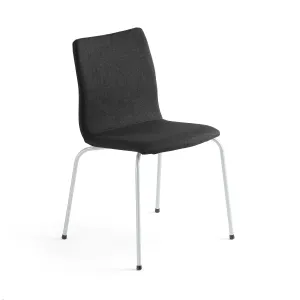 Konferenční židle OTTAWA, černý potah, šedá #572163
