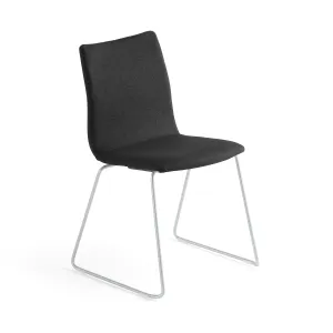 Konferenční židle OTTAWA, černý potah, šedá #573381