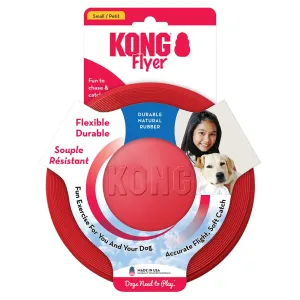 KONG Frisbee Flyer červený létající talíř - výhodná sada: 2 ks vel. S: Ø cca 18 cm
