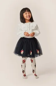 Dětská sukně Konges Sløjd tmavomodrá barva, mini, áčková