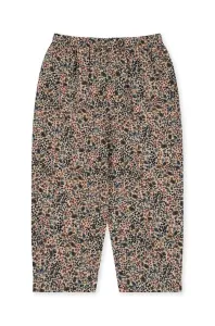 Dětské kalhoty Konges Sløjd béžová barva, vzorované