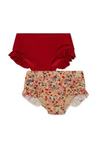 Dětské plavkové kalhotky Konges Sløjd 2-pack červená barva #5252585