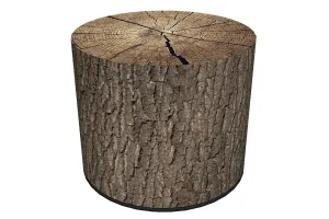 KONSIMO Taburet RASIL vzor dřevo