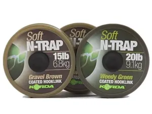 Korda Šňůrka N-Trap Soft 20m - 30lb Gravel Brown