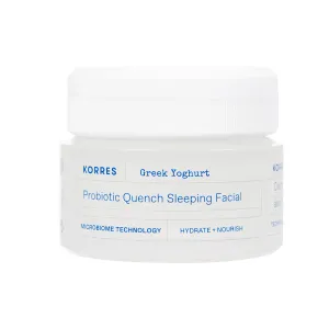 Korres Hydratační noční krém s probiotiky Greek Yoghurt (Probiotic Quench Sleeping Facial) 40 ml