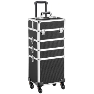Kosmetický kufr LUXURY 4v1 - černý
