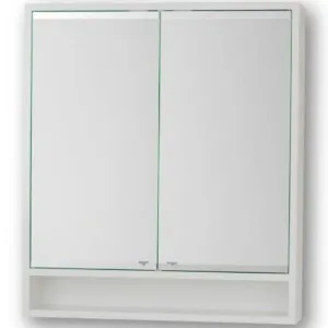 Závěsná skříňka se zrcadlem bílá Viki 70
