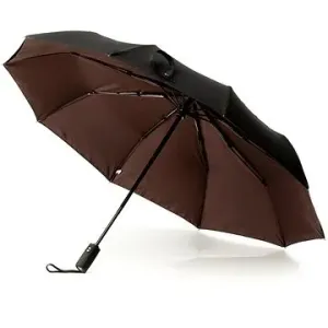 KRAGO Deštník skládací s dvojitým baldachýnem hnědý