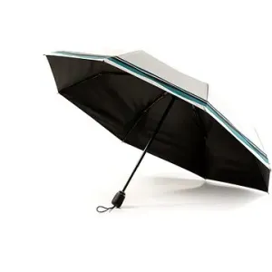 KRAGO Skládací deštník kompaktní bíle pruhovaný
