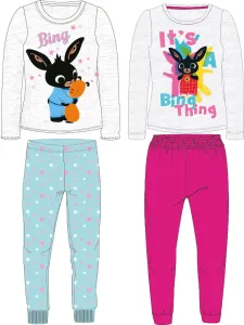 Králíček bing- licence Dívčí pyžamo - Králíček Bing 5204011, světle šedý melír / růžová Barva: Růžová, Velikost: 104