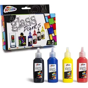 Barva na sklo pro děti Grafix 4 kusy (Hobby barvy na sklo pro děti)
