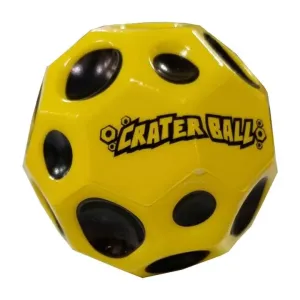 Fidget Crater Ball antistrestový míček | žlutá (antistresový skákací)