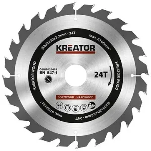 Kreator KRT020418 Pilový kotouč na dřevo 200mm, 24T