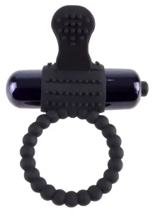 Pipedrem Fantasy C-Ringz - vibrační kroužek na penis (černý) #5560750