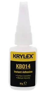 Krylex Kb014, 20G Instant Adhesive, Bottle, 20G, Clear