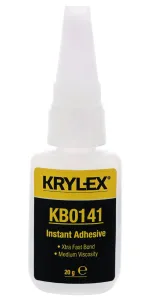 Krylex Kb0141, 20G Instant Adhesive, Bottle, 20G, Clear