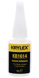 Krylex Kb1614, 20G Instant Adhesive, Bottle, 20G, Clear