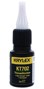 Krylex Kt702, 10Ml Thread Locker, Bottle, 10Ml, Green