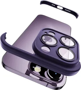 Bumper s ochranou zadní kamery - iPhone 14 Pro  fialový