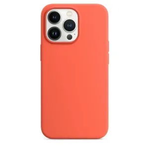 iPhone 13 Pro Max Silicone Case s MagSafe - Nectarine