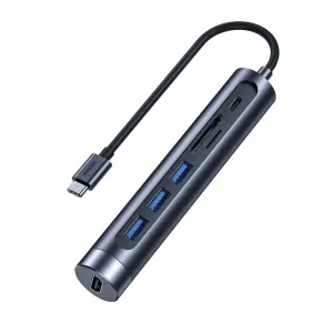 Adapter Joyroom S-H112 USB 7v1 Dark Grey